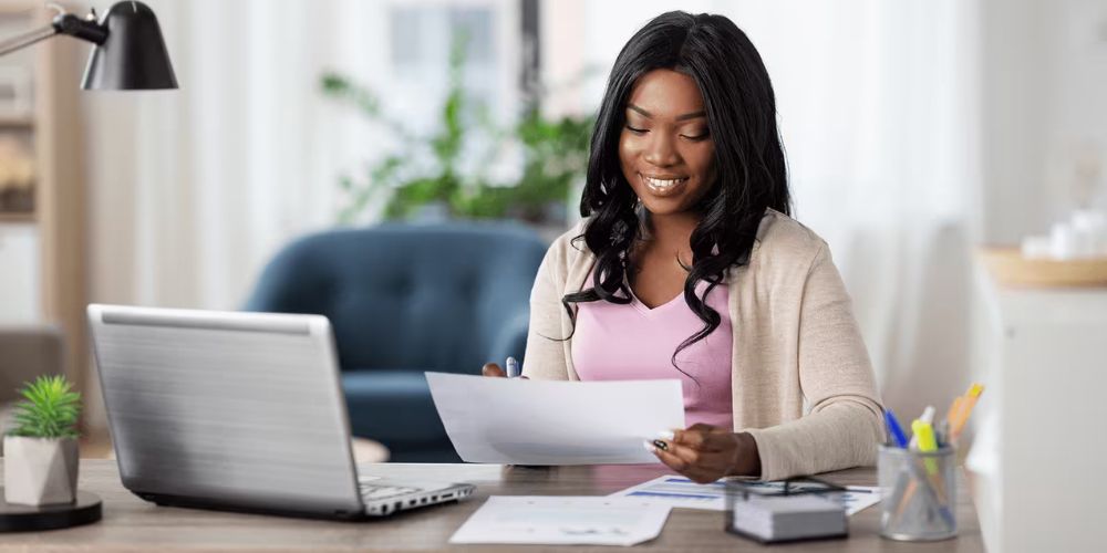 IMAGE SHOWN AS A PERSON DOING Remote Work 