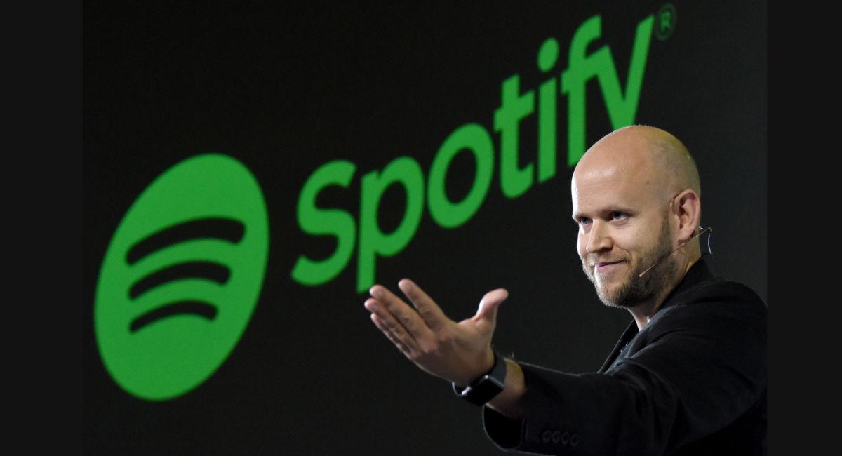 image shown as the Daniel Ek’s Spotify CEO