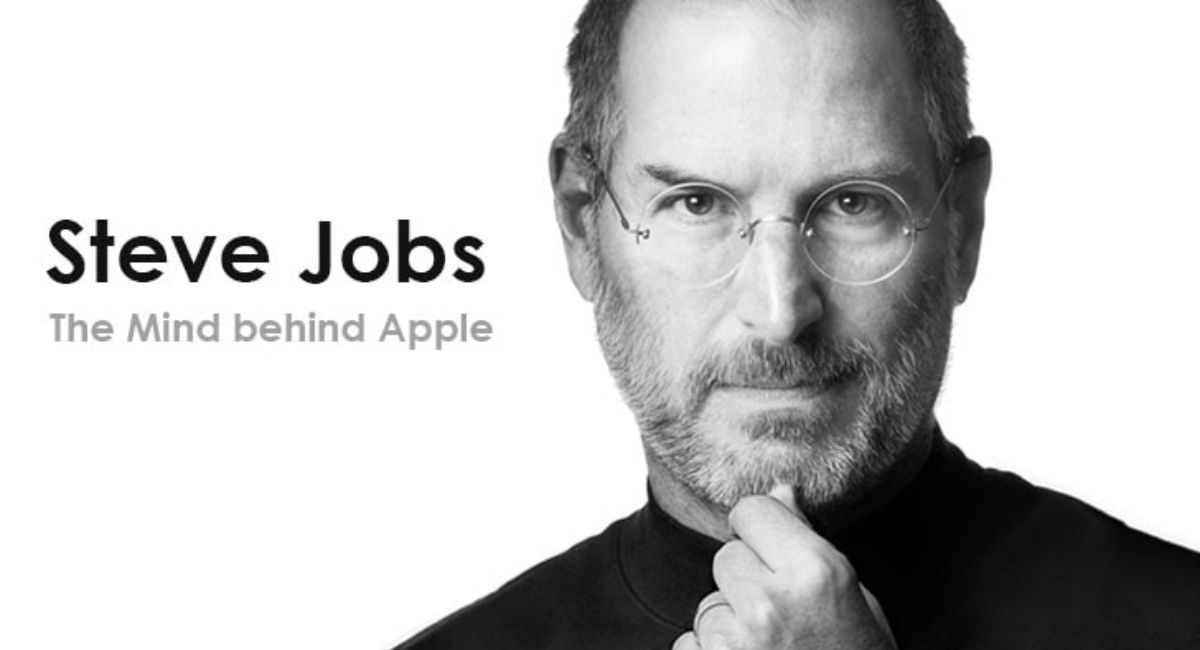 Image shown as one of the founder of Apple Steve Jobs