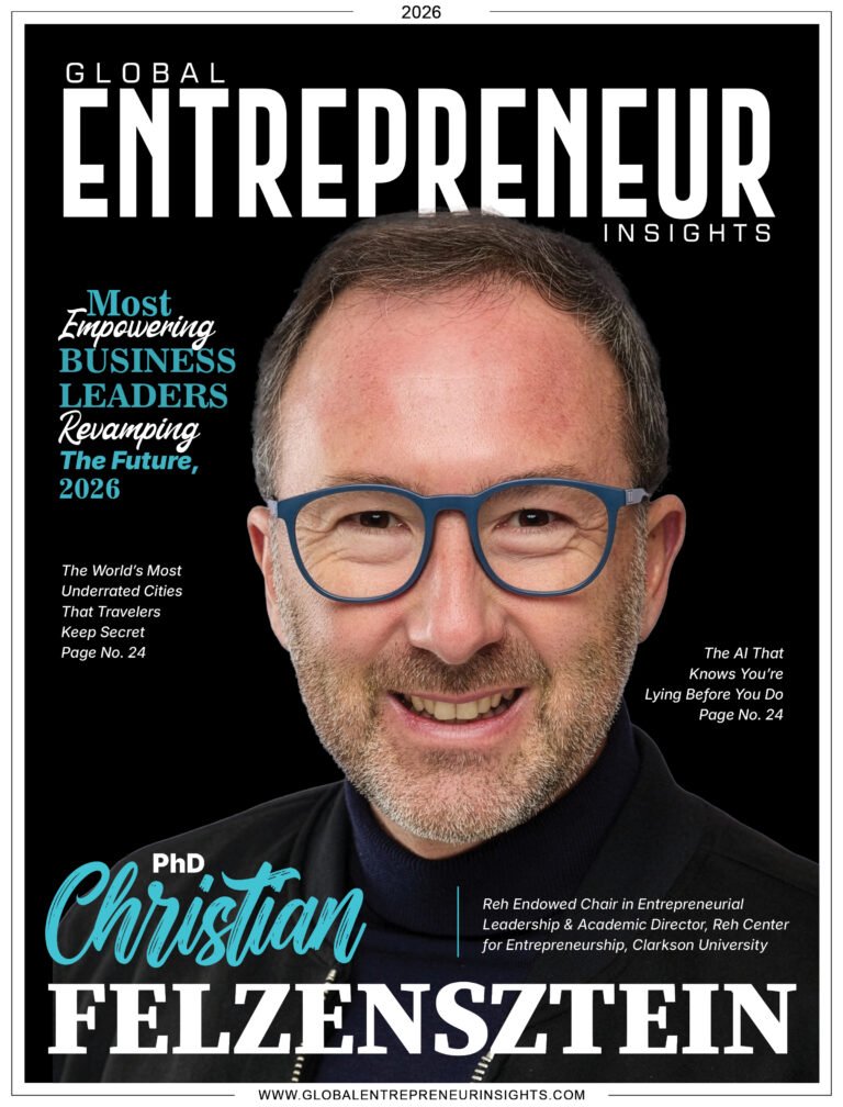 Christian Felzensztein, PhD, honored for empowering entrepreneurs and shaping the future through leadership, innovation, and education.